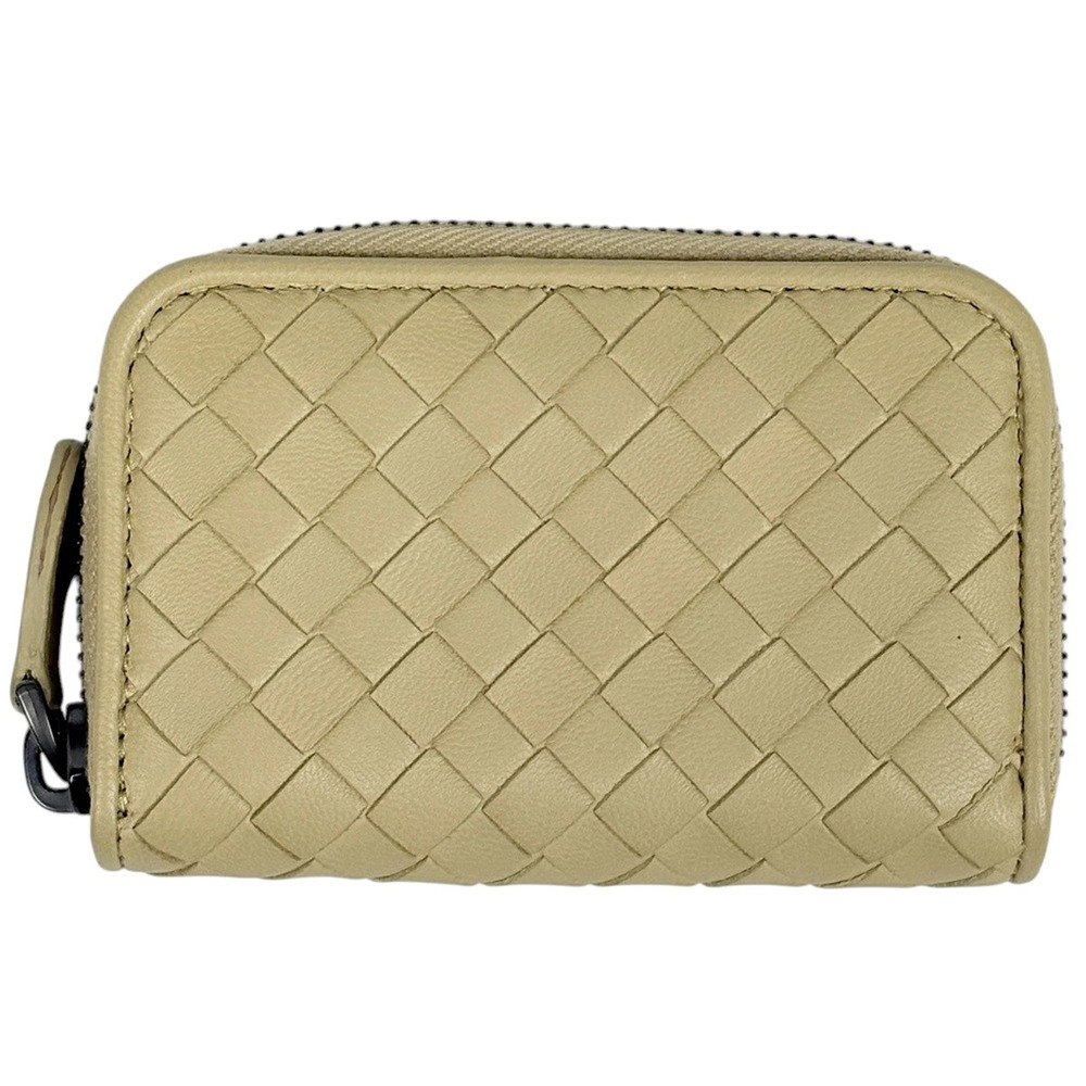 Bottega Veneta Intrecciato coin case Wallet Card Leather Yellow